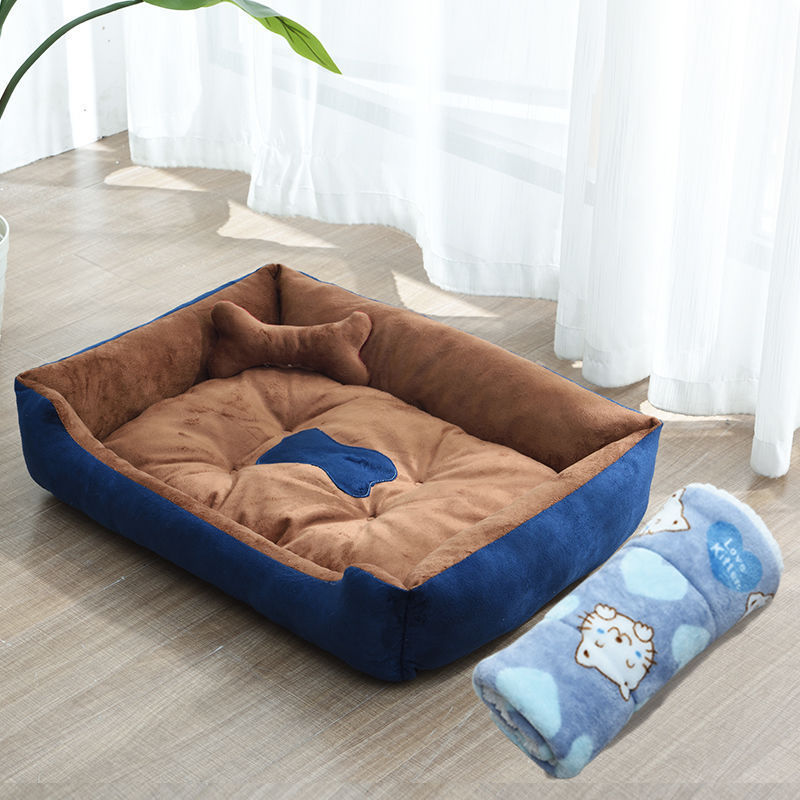 Kennel Four Seasons Golden Retriever Teddy Kennel Dog Bed Mat