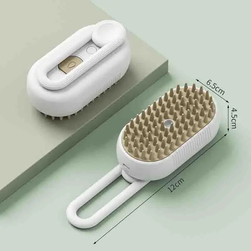 Cat Dog Pet Spray Massage Brush One Button Steam Spray Folding Rotatable Floating Hair Bath Hair Removal Brush Comb