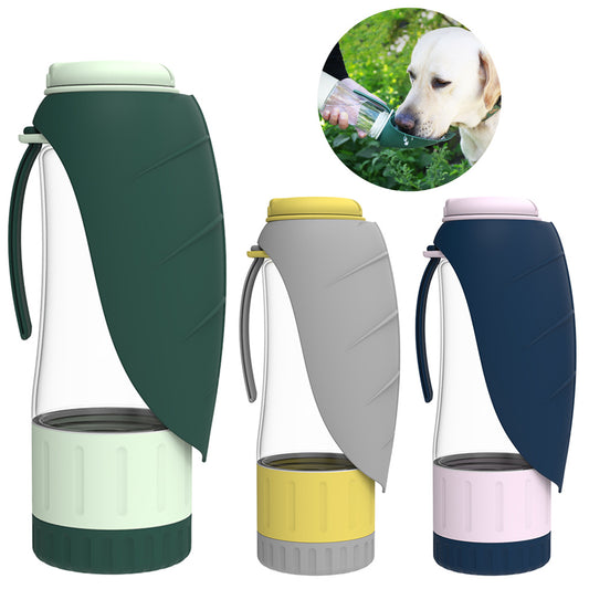 All-in-One Pet Travel Bottle & Foldable Food Bowl!